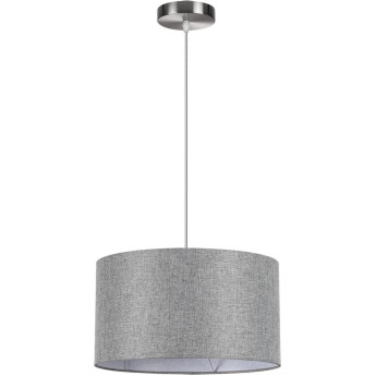 Подвесной светильник LUMION NIKKI 8251/2 MODERNI LN25 000 Е27 2*60W 220V никель/серый, металл/текстиль